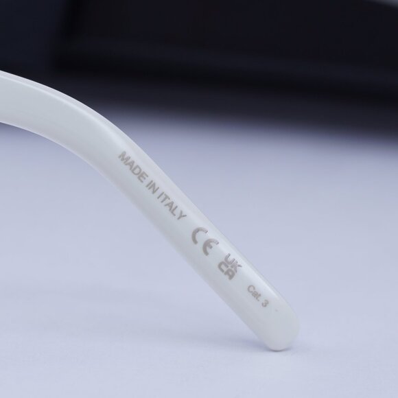 Saint Laurent SL68 004 Cat Eye Sunglasses - Ivory/Grey - Picture 6 of 11